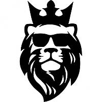 Вінілова наклейка на автомобіль - Лев з короною v4