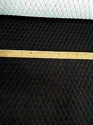 Стьобана замша для автомобілів дубльований поролоном і синтепоном. «Ромб».Турецького виробництва.