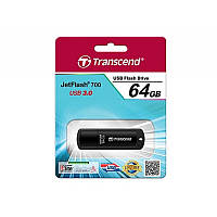 Флешка (USB Flash) 64GB Transcend JetFlash 700 Black (TS64GJF700)
