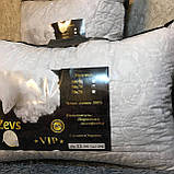 Подушка кульковий холофайбер 70х70 стьобана на змійці, фото 2