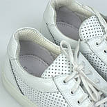 Чоловічі літні кросівки білі шкіряні кеди взуття великих розмірів Rosso Avangard Ada White PerfLeath TPR BS, фото 6