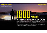 Потужний заряджаємий ліхтар NITECORE MH10S+21700*4000mAh+Чохол NTH10 (1800LM, Luminus SST-40-W, USB Type-C), фото 4