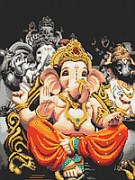Схема повної вишивки бісером Рб-2-613 Многорукий Ганеша