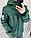 Демі-куртка жіноча арт. 417 колір зелений / пінія, фото 2