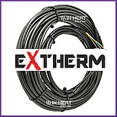 Двожильний нагрівальний кабель Extherm ETC-ECO-20 / 10 м / 1 - 1.5 м² / 200 Вт / під плитку, стяжку