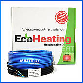 Нагрівальний кабель для теплої підлоги EcoHeating 20 / 10 м / 1 - 1.2 м² / 200 Вт