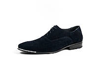Синие замшевые туфли - 44 размер