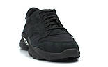 Кросівки чоловічі літні сітка нубук дихаюча взуття великих розмірів Rosso Avangard ReBaKa PerfNub SE Black BS, фото 4