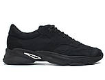 Кросівки чоловічі літні сітка нубук дихаюча взуття великих розмірів Rosso Avangard ReBaKa PerfNub SE Black BS, фото 2