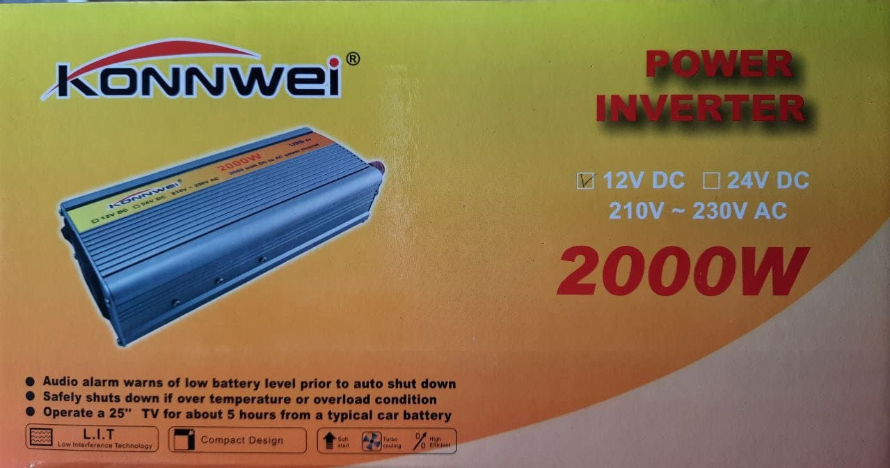 Konnwei Перетворювач напруги (інвертор) 12v -220v , 2000w