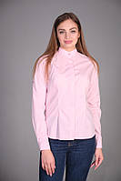 Женская рубашка светло-розового цвета