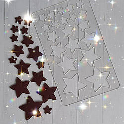 Трафарет Зірки (2-3-4-5-6 см.)