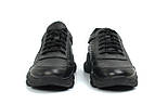 Чоловічі літні кросівки чорні шкіряні кеди взуття сітка Rosso Avangard Ada PerfLeath, фото 4