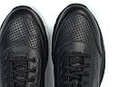 Чоловічі літні кросівки чорні шкіряні кеди взуття сітка Rosso Avangard Ada PerfLeath, фото 9