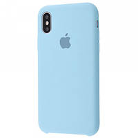 Чохол Silicone Case для iPhone X / Xs Lilac (силіконовий чохол блакитний силікон кейс на айфон Х Хс 10 с)