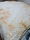 Хутряний килимок на підлогу сірого забарвлення, фото 7