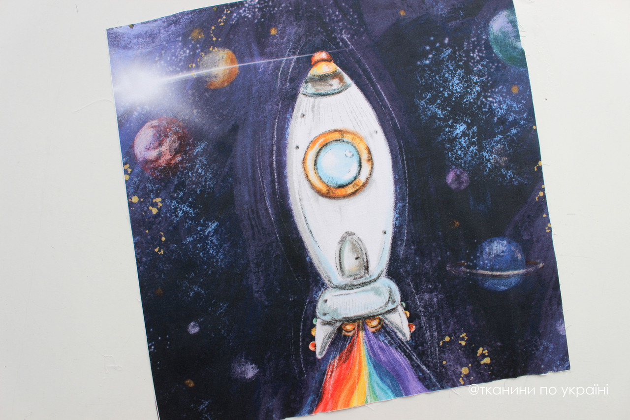 Панелька Преміум сатин Ракета 40*40