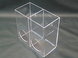 Настінний диспенсер для бахіл на 2 секції