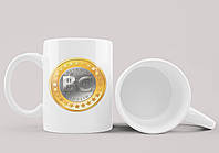 Чашка с принтом логотипа биткоин bitcoin