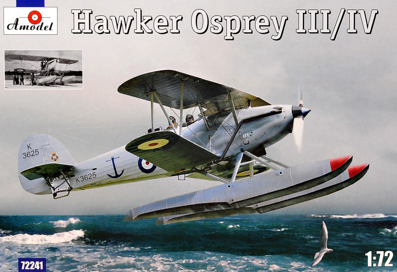 Літак-розвідник Хоукер Оспри III / IV (Hawker Osprey). 1/72 AMODEL 72241