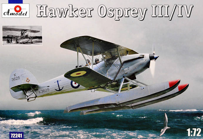 Літак-розвідник Хоукер Оспри III / IV (Hawker Osprey). 1/72 AMODEL 72241, фото 1