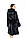Шуба жіноча норкова довга "балон" під пояс із капюшоном чорна, фото 7