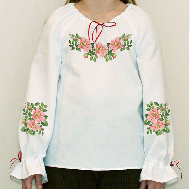 Заготовка вишиванки для дівчинки №008, фото 1