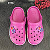 Крокси сабо підліткові для дівчинки малинові Dago Style р-р 33-36, фото 6