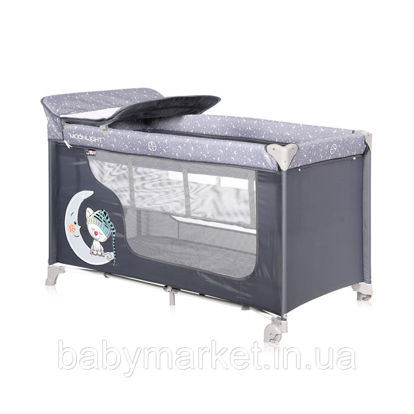 Манеж Lorelli MOONLIGHT 2L (grey cute moon)