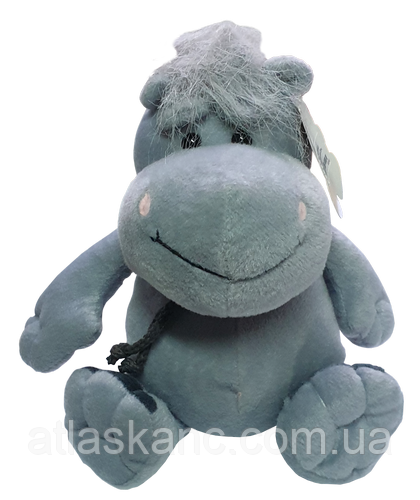 Іграшка М'яка Бегемот 22 см сірий BangoBear, фото 1