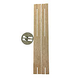 Дерев'яний фітиль хрестоподібний із металевим тримачем заввишки 13 см, ширина 1,3 см, фото 3
