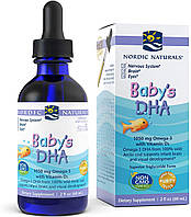 Nordic Naturals Baby's DHA with Vitamin D3 1050 mg 60 ml