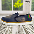 Чоловічі джинсові мокасини, сліпони. Гіпаніс. Україна, фото 4