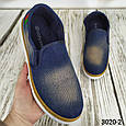 Чоловічі джинсові мокасини, сліпони. Гіпаніс. Україна, фото 5