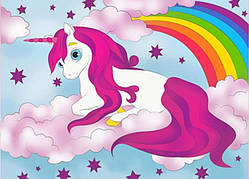 Розпис по полотну Рожевий єдиноріг (7151/3)