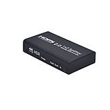 HDMI розгалужувач 1х2 HDR спліттер c підтримкою 4K / 60Hz UHD HDCP 2.2 splitter HDMI 1 на 2 вихідні порти екрани ( ays-12v20 ), фото 3