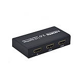 HDMI розгалужувач 1х2 HDR спліттер c підтримкою 4K / 60Hz UHD HDCP 2.2 splitter HDMI 1 на 2 вихідні порти екрани ( ays-12v20 ), фото 5
