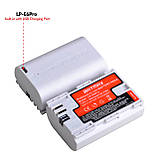 Акумуляторна батарея 2800mAh LP-E6 LP-E6N з портом USB для Canon EOS 5DS 5D Mark II Mark III 6D 7D 60D 60Da 70D 80D ( LP-E6Pro ), фото 3