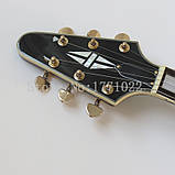 Електрогітара гітара Gibson Epiphone Flying V China чорний струни наскрізні, фото 7