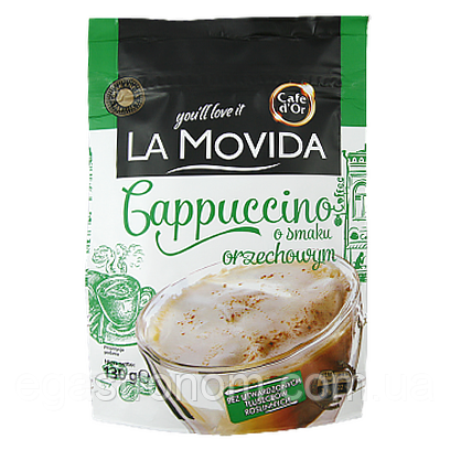 Капучино горіхове Кофедор Ля Мовіда Cafe d`Or La Movida orzechowym 130g 30шт/ящ (Код: 00-00005603)
