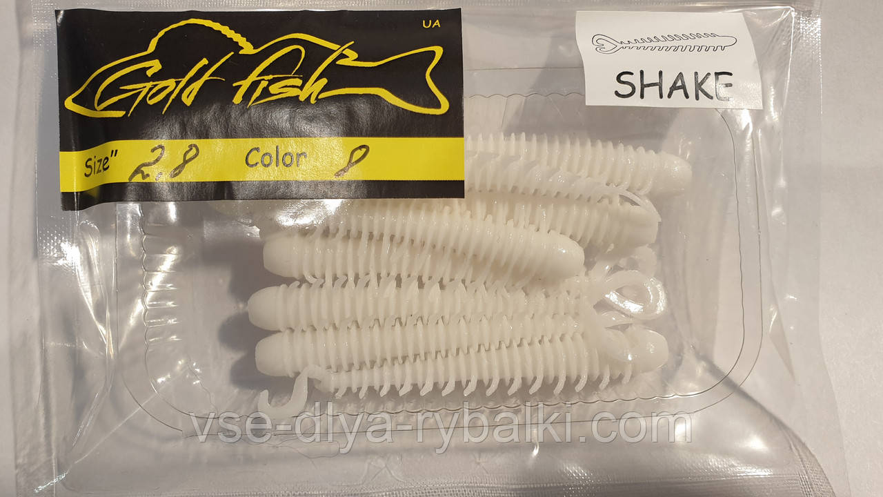 Силікон SHAKE 2.8" сьедобный "Gold fish" color 8, фото 1