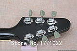 Електрогітара гітара Gibson Epiphone Flying V China чорний з білим пікгардом, фото 7