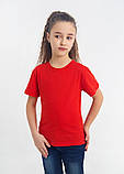 Чоловіча однотонна футболка червона, бавовна 100% , футболки базові однотонні чоловічі жіночі s m l xl xxl, фото 8