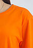 Універсальна однотонна футболка 100% бавовна!(помаранчева), фото 7