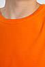 Універсальна однотонна футболка 100% бавовна!(помаранчева), фото 4