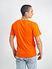 Універсальна однотонна футболка 100% бавовна!(помаранчева), фото 3