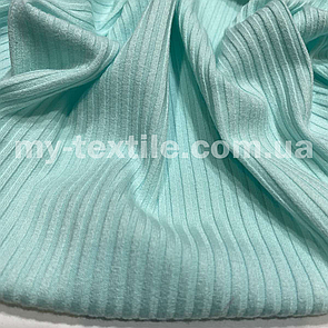 Трикотаж Мустанг ширина смужки 3x2 см М'ятний