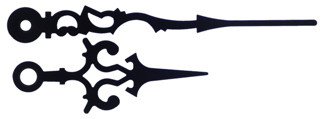 Стрілки для механізму, чорні або золото (артА811)