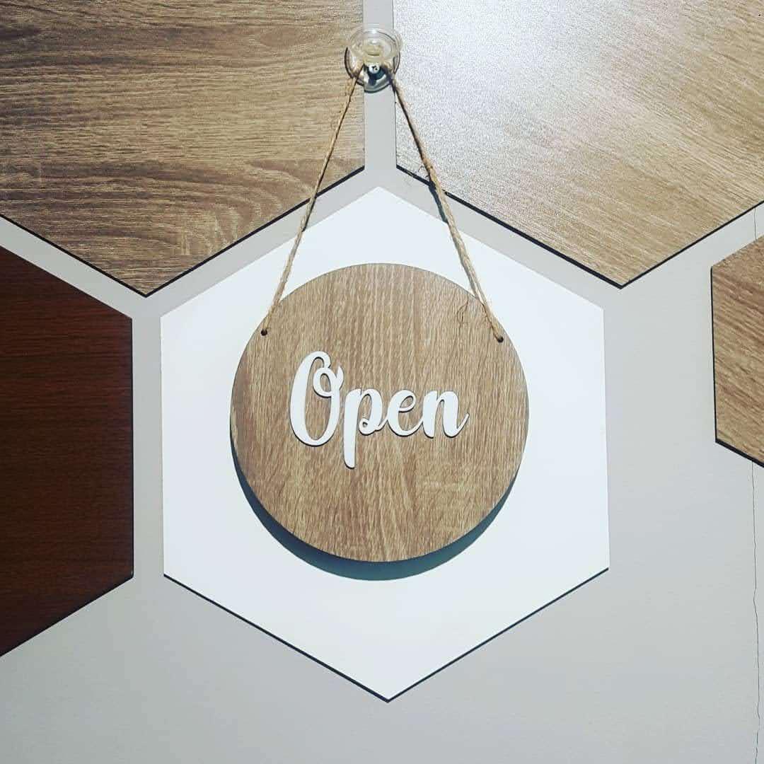 Табличка OPEN/CLOSED кругла, фото 1