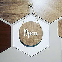 Табличка OPEN/CLOSED круглая